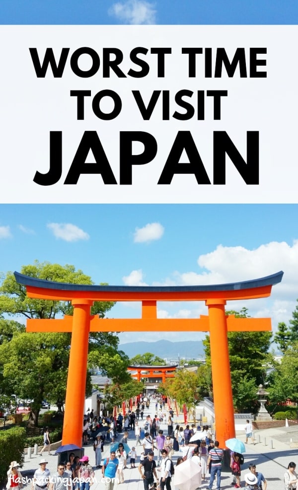 Worst time to visit Japan - when is the best time to go to Japan in 2019 or 2020? Backpacking Japan travel blog