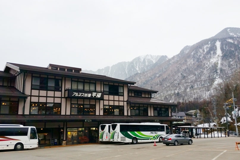 Matsumoto train station to bus station. leave matsumoto by bus. Backpacking japan travel blog