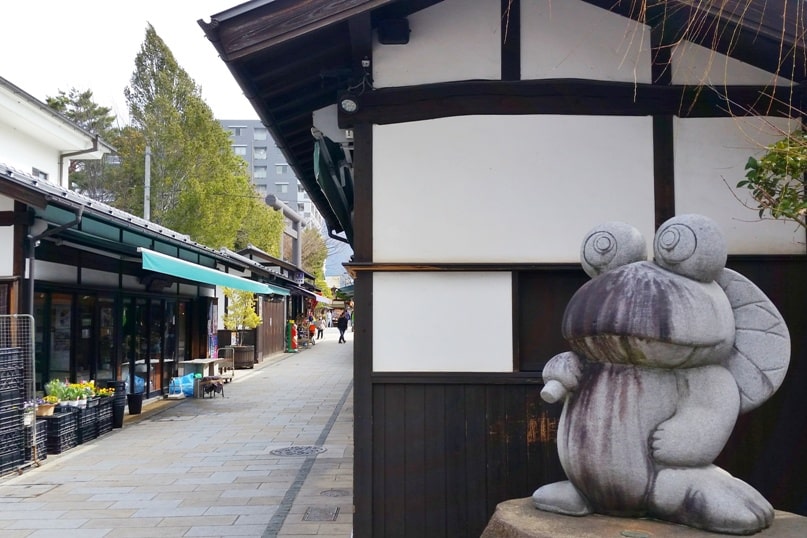 Nawate Street aka Frog Street in Matsumoto Japan. Backpacking japan travel blog