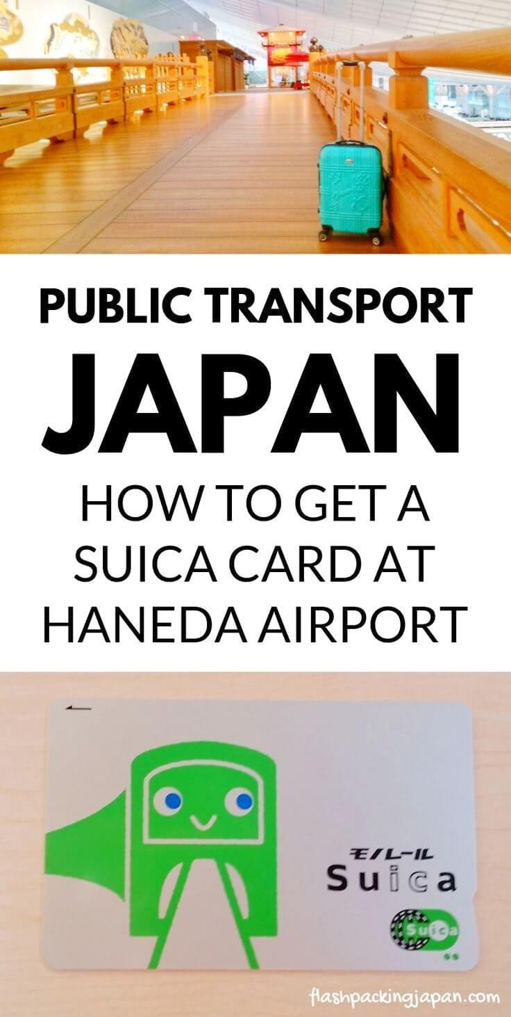 suica card at haneda airport. tokyo japan travel tips